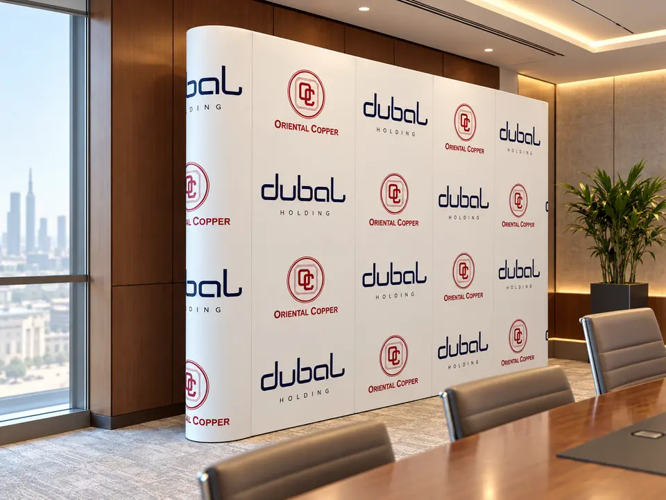 Dubal Holding and Oriental Copper branded media wall