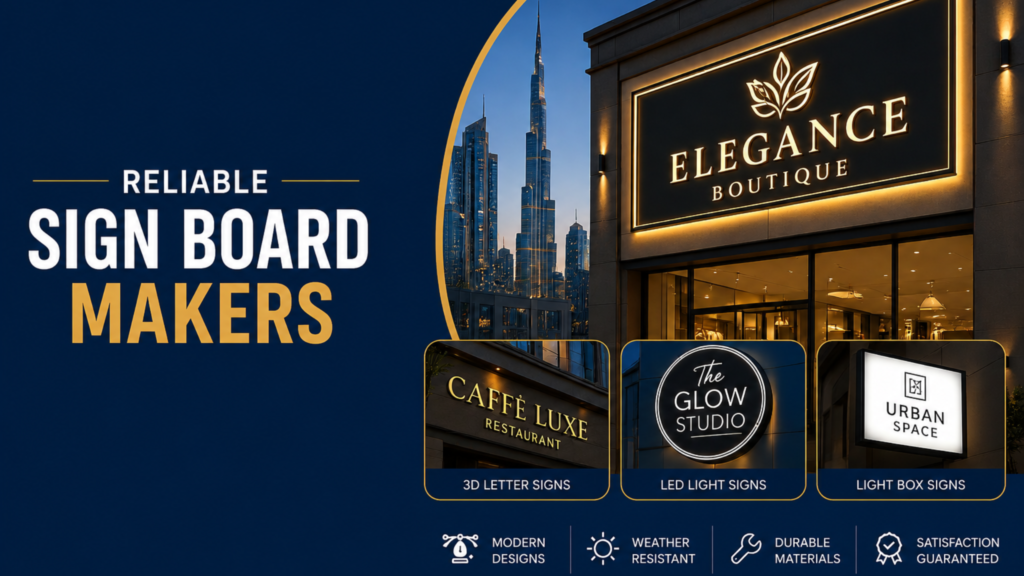 sign board makers in Dubai