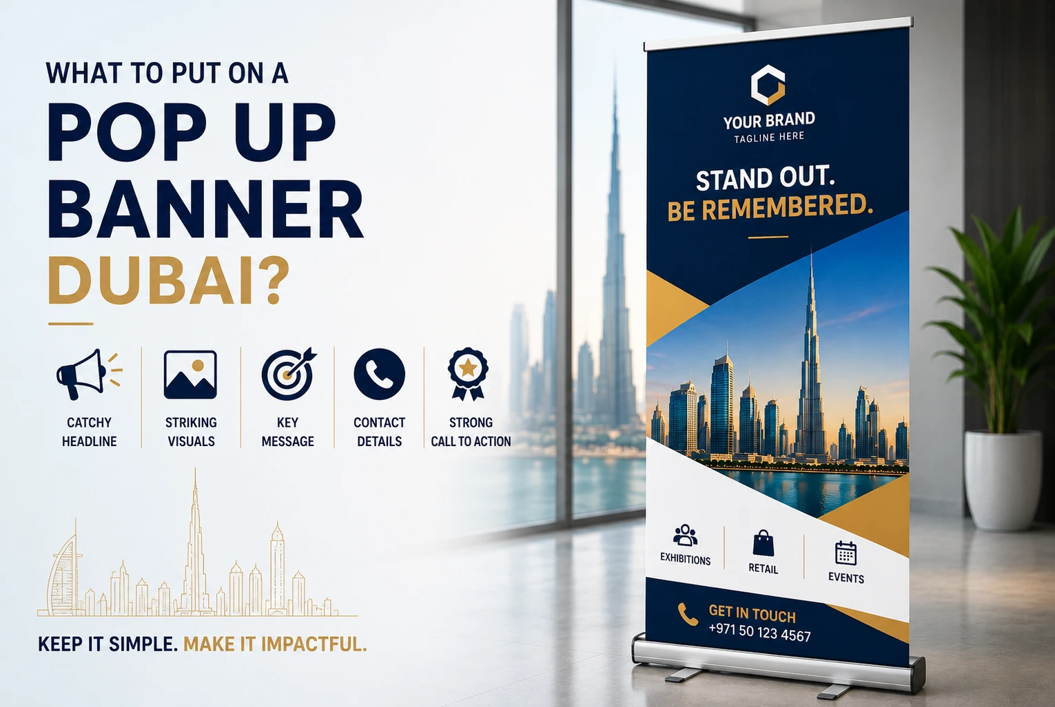 pop up banner dubai